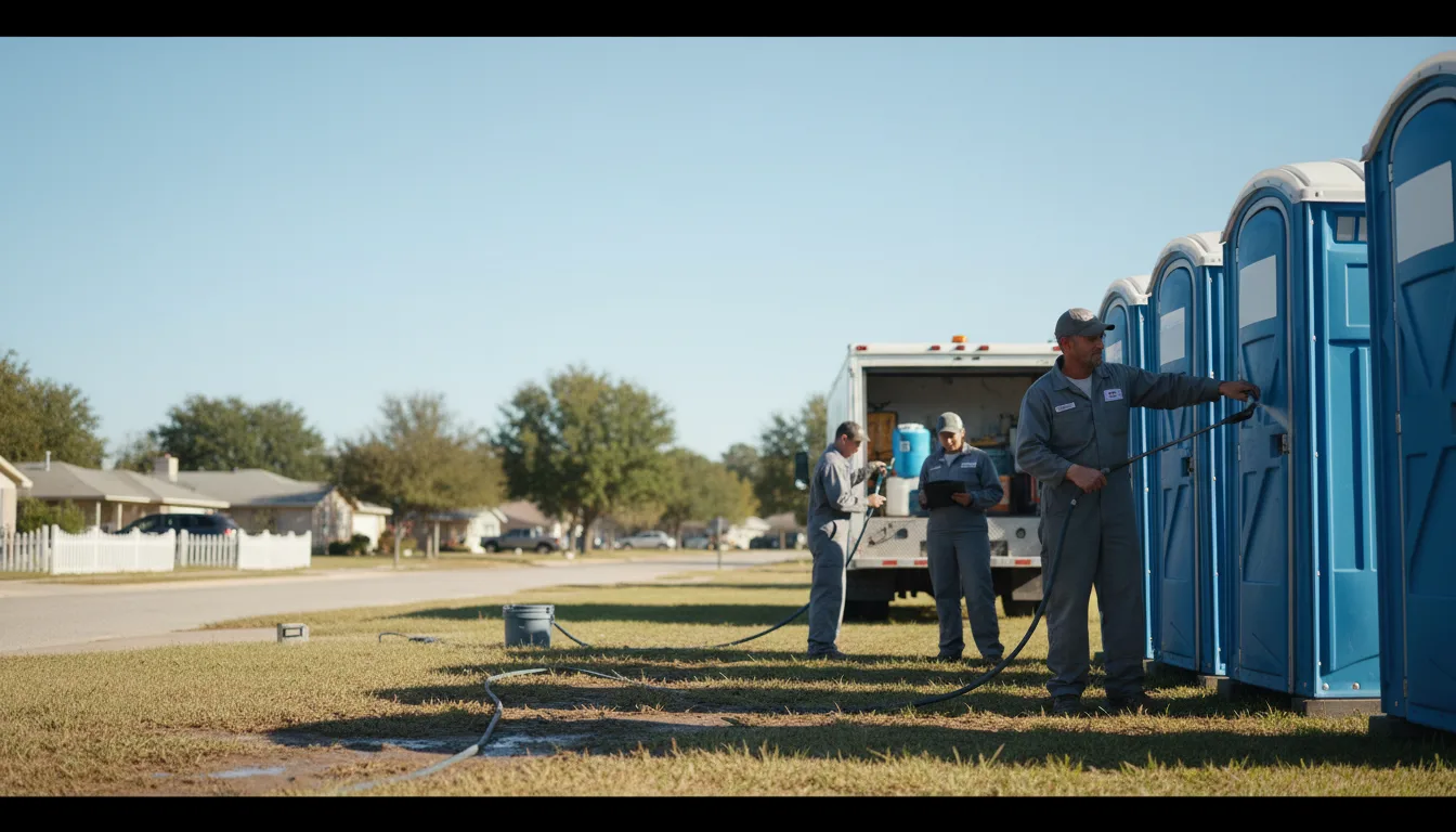 Long-Term Portable Toilet Rental in Dexter City, OH near me